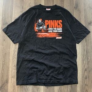 Vintage 2000s Pinks Speed Lose The Race Lose Your Ride TV Show Racing Shirt